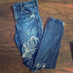 American Eagle ripped jeans